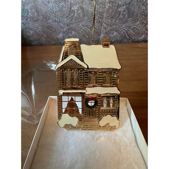 Vintage 24K plated Christmas ornament - Picture 10 of 10